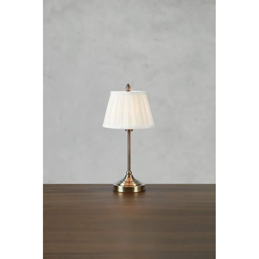 Markslöjd 108973 - Tischleuchte OXFORD 1xE14/40W/230V weiß/Messing