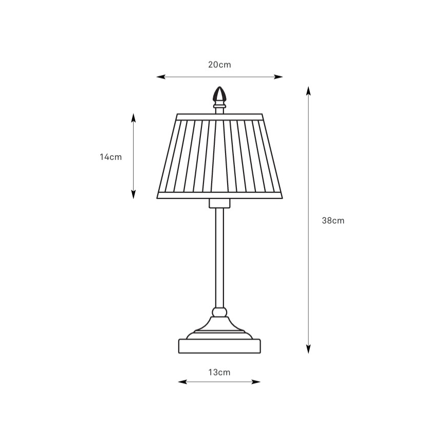 Markslöjd 108973 - Tischleuchte OXFORD 1xE14/40W/230V weiß/Messing