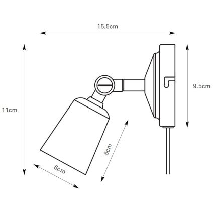 Markslöjd 108979 - Wand-Spot TINY 1xGU10/7W/230V glänzender Chrom