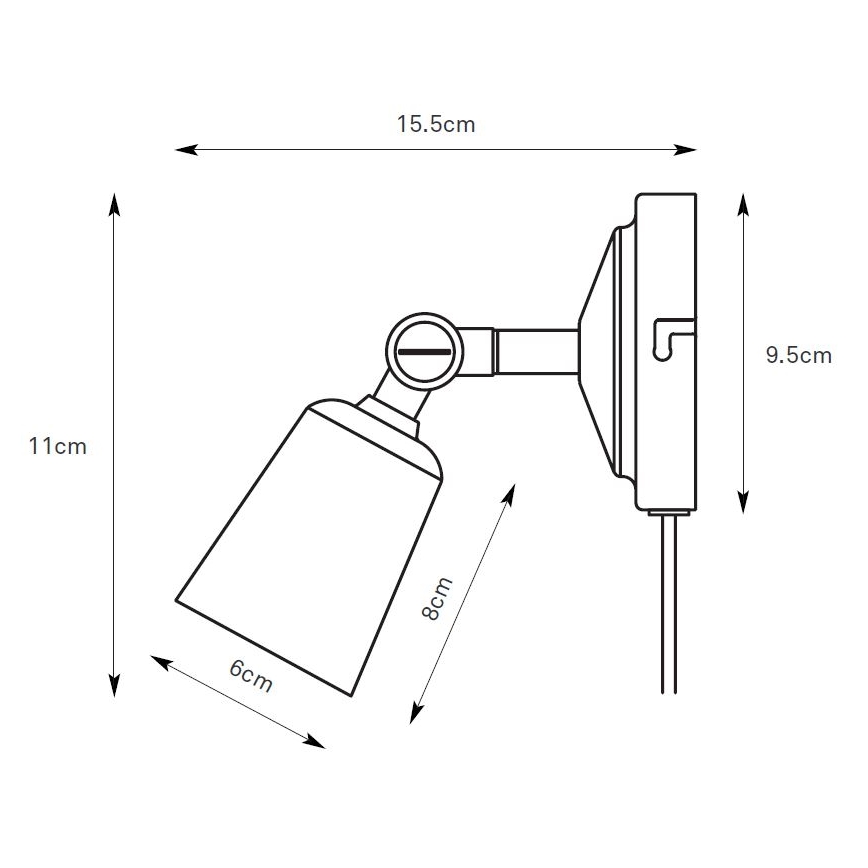 Markslöjd 108979 - Wand-Spot TINY 1xGU10/7W/230V glänzender Chrom