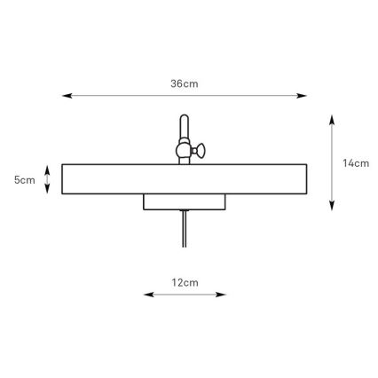 Markslöjd 108982 - Bildleuchte CIGLIA 2xE14/40W/230V Messing