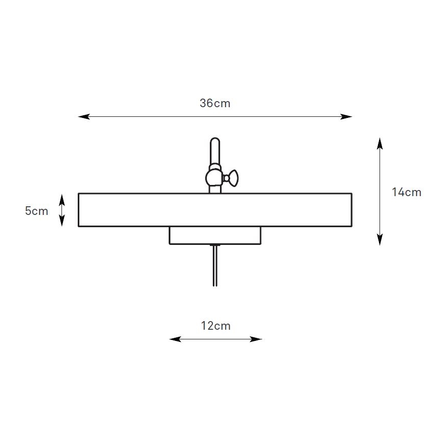 Markslöjd 108982 - Bildleuchte CIGLIA 2xE14/40W/230V Messing