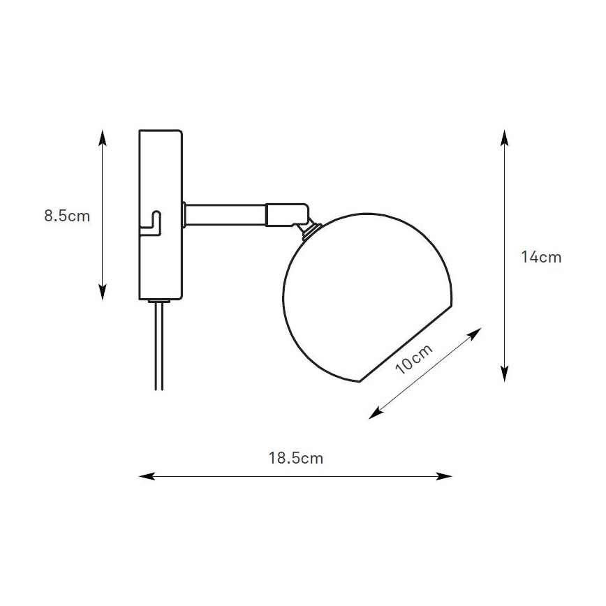 Markslöjd 108984 - Wandspot POP 1xGU10/7W/230V braun