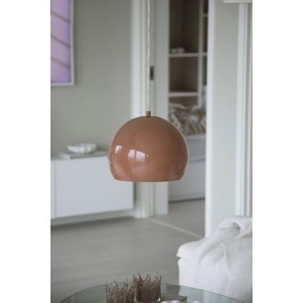 Markslöjd 108987 - POP Pendelleuchte an Kabel 1xE27/40W/230V Ø 28 cm, braun