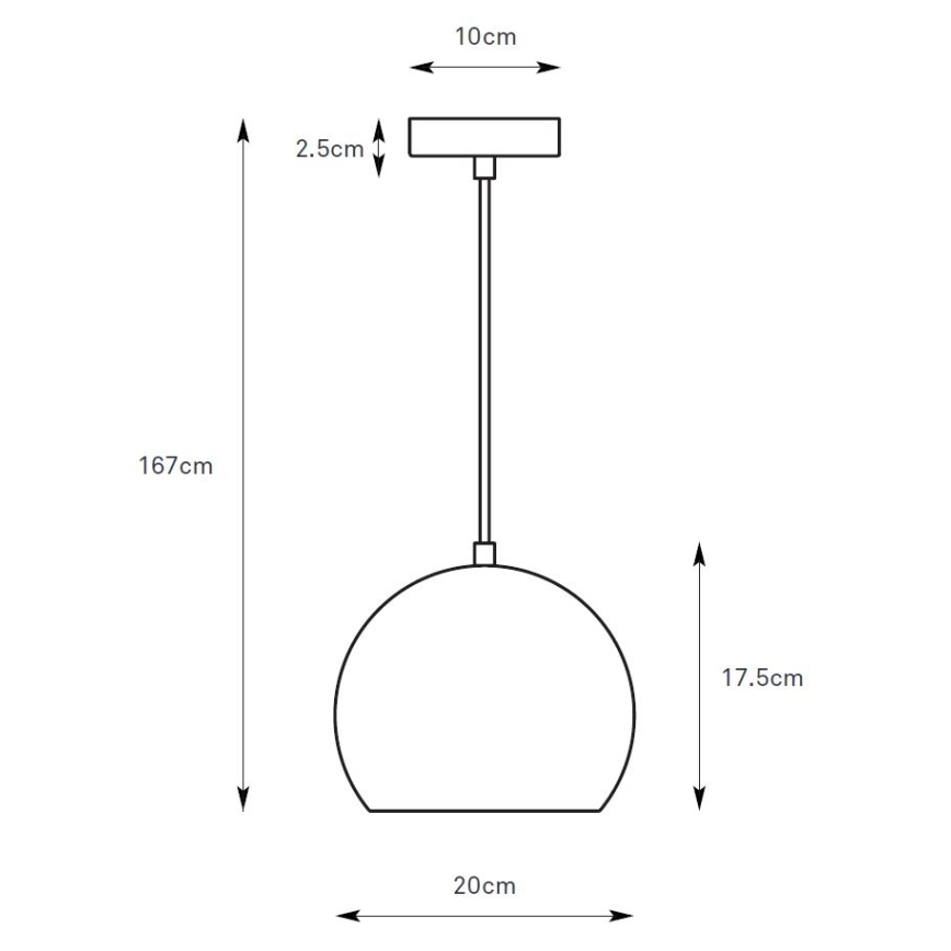 Markslöjd 108990 - Hängeleuchte POP an Kabel 1xGU10/7W/230V Ø 20 cm, braun