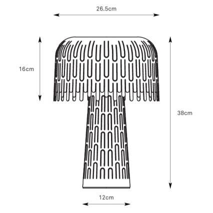 Markslöjd 109005 - Tischleuchte VERBERA 1xE14/40W/230V grau
