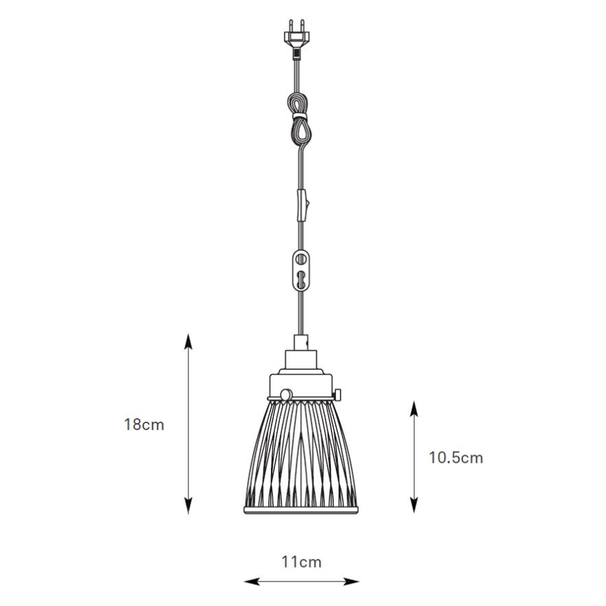Markslöjd 109010 - Pendelleuchte an Kabel BELLIS 1xE14/40W/230V Messing