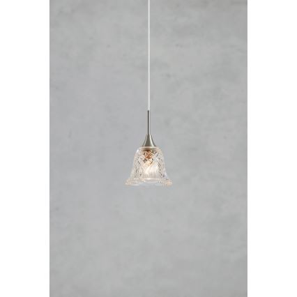 Markslöjd 109012 - Hängeleuchte LUNA an Kabel, 1xE14/40W/230V, mattes Chrom