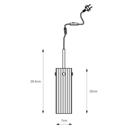 Markslöjd 109014 - Pendelleuchte TIBIA an Kabel 1xE14/40W/230V Messing