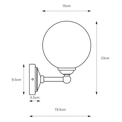 Markslöjd 109022 - Wandleuchte TROPEA 1xG9/20W/230V glänzender Chrom