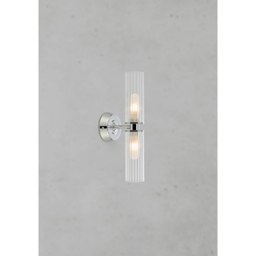 Markslöjd 109027 - Badezimmer-Wandleuchte RIMINI 2xG9/20W/230V IP44 glänzender Chrom