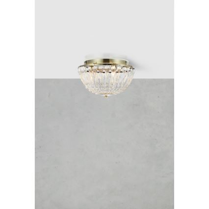 Markslöjd 109031 - Badezimmer-Deckenleuchte ESTELLE 3xG9/20W/230V Durchmesser 30 cm IP44 Messing