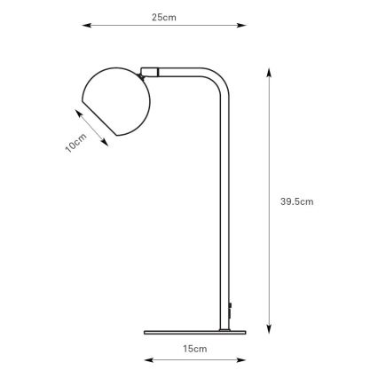 Markslöjd 109032 - Tischlampe POP 1xGU10/7W/230V grau