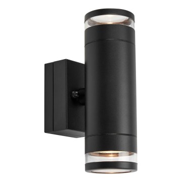 Markslöjd 109104 - LED dimmbare Außen-Wandleuchte LUNO 2xLED/4,9W/230V IP65 schwarz
