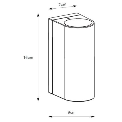 Markslöjd 109111 - LED-dimmbare Außenwandleuchte ALOR 2xLED/4,9W/230V IP65 braun