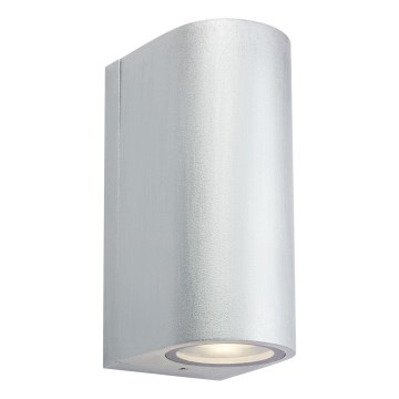 Markslöjd 109112 - Dimmbare LED-Außenwandleuchte ALOR 2xLED/4,9W/230V IP65 silber