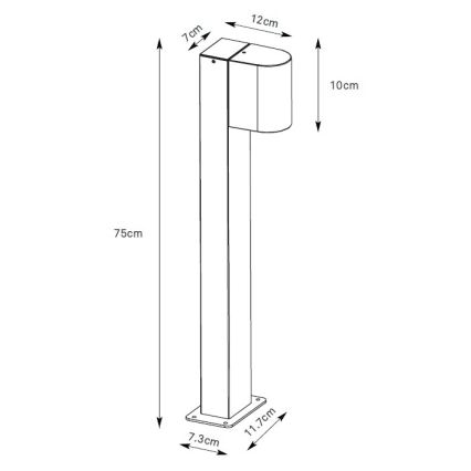 Markslöjd 109113 - Dimmbare LED-Außenleuchte ALOR LED/4,9W/230V IP65 schwarz