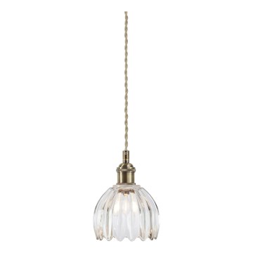 Markslöjd 109136 - Pendelleuchte an Kabel GOTA 1xE14/40W/230V Ø 13 cm Messing/klarglas