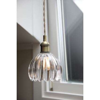 Markslöjd 109136 - Pendelleuchte an Kabel GOTA 1xE14/40W/230V Ø 13 cm Messing/klarglas