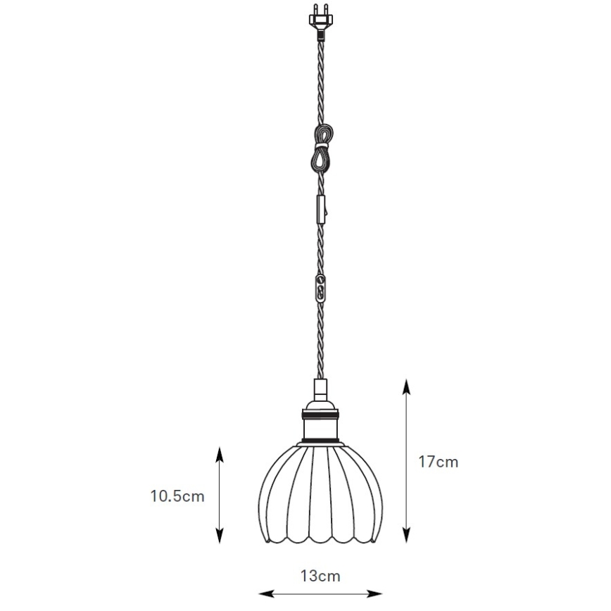 Markslöjd 109136 - Pendelleuchte an Kabel GOTA 1xE14/40W/230V Ø 13 cm Messing/klarglas