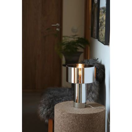 Markslöjd 109144 - Tischlampe CORIN 1xE27/60W/230V glänzender Chrom
