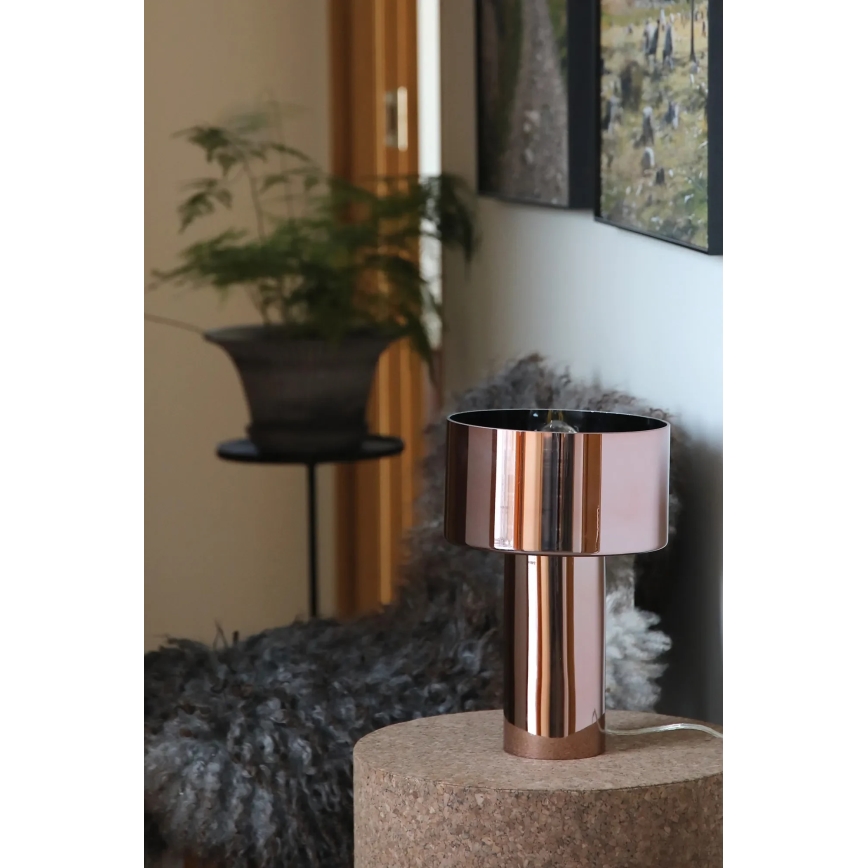 Markslöjd 109146 - Tischlampe CORIN 1xE27/60W/230V Roségold