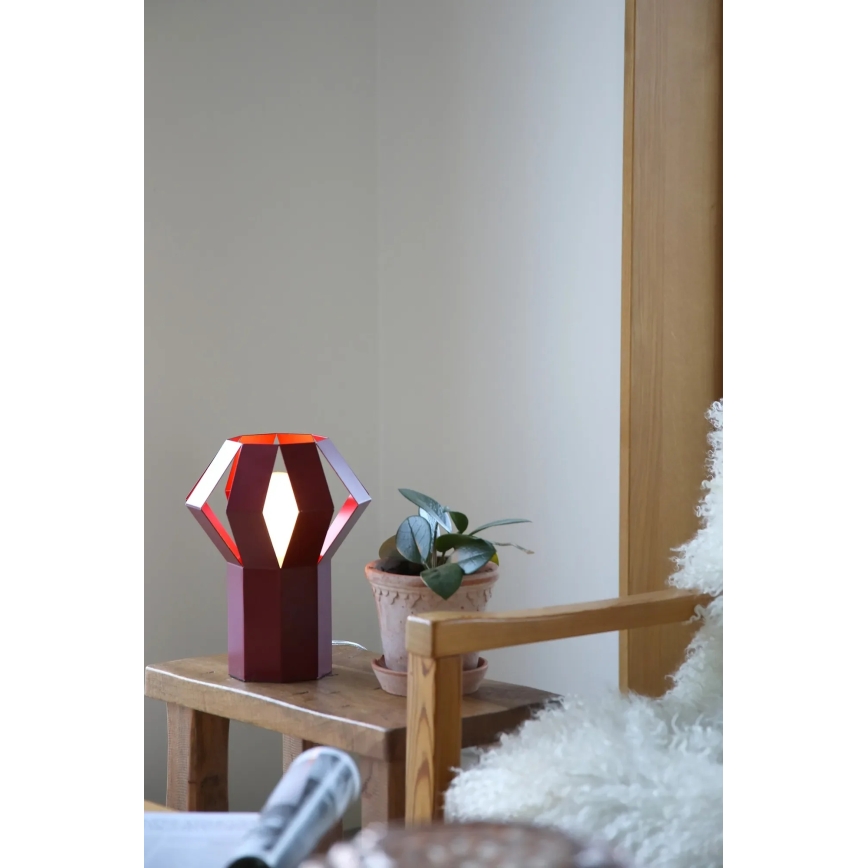 Markslöjd 109150 - Tischleuchte OCTA 1xE27/60W/230V weinrot