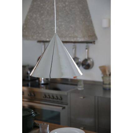 Markslöjd 109163 - Pendelleuchte mit Kabel Tipp 1xE27/60W/230V, glänzender Chrom