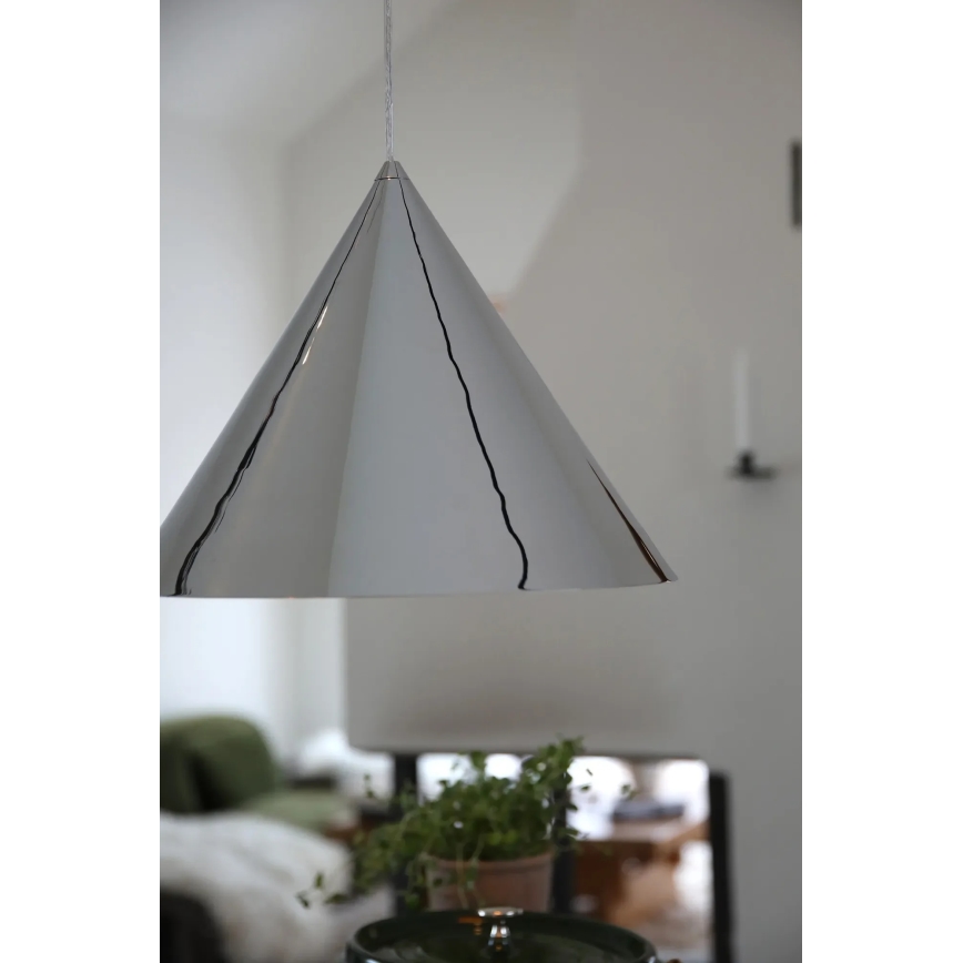 Markslöjd 109163 - Pendelleuchte mit Kabel Tipp 1xE27/60W/230V, glänzender Chrom