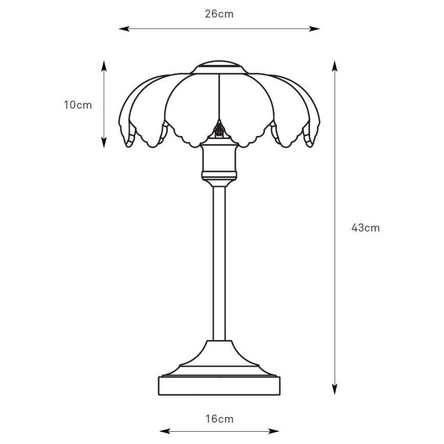 Markslöjd 109179 - Tischlampe KURAGE 1xE27/60W/230V Messing/weiß