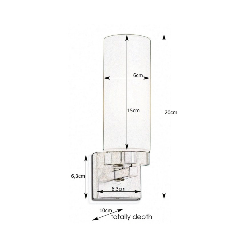 Markslöjd 234744 - Badezimmerwandleuchte STELLA 1xE14/40W/230V