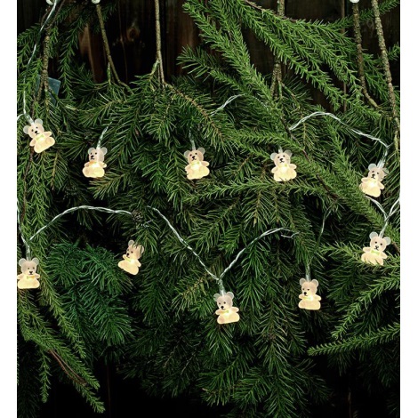 Markslöjd 702991 - Weihnachtskette NALLE LED/0,6W/3xAA 140cm