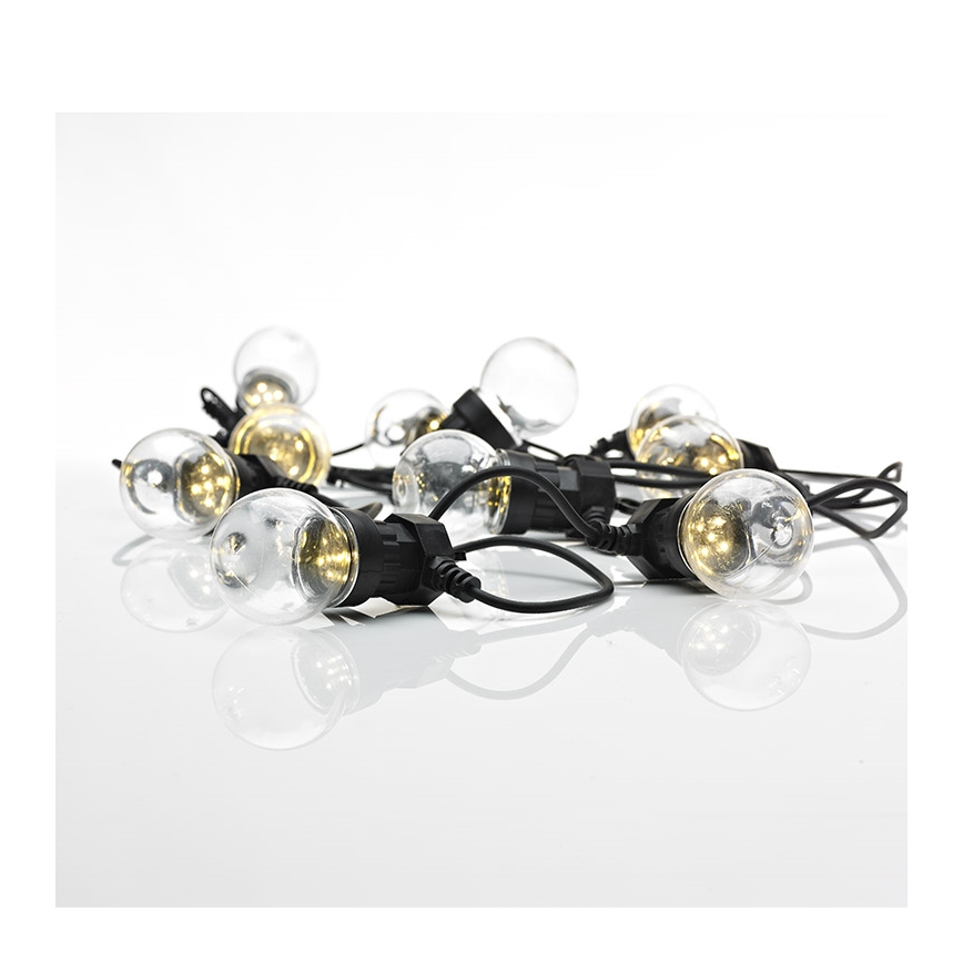 Markslöjd 703181 - LED Weihnachtskette für den Außenbereich DAKKE 10xLED 7,5m IP44 warmweiß