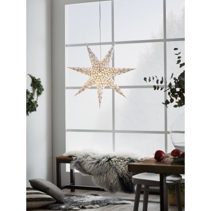 Markslöjd 704876 - Weihnachtsdekoration KARLA 1xE14/25W/230V weiß 75 cm