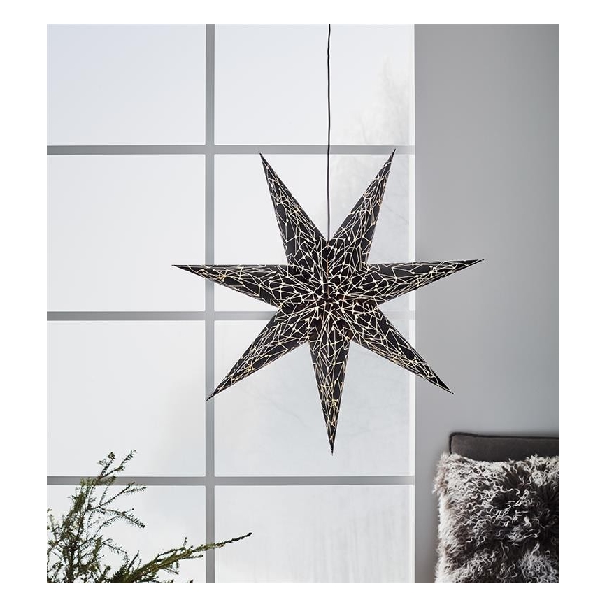 Markslöjd 704877 - Weihnachtsdekoration KARLA 1xE14/25W/230V schwarz 75 cm