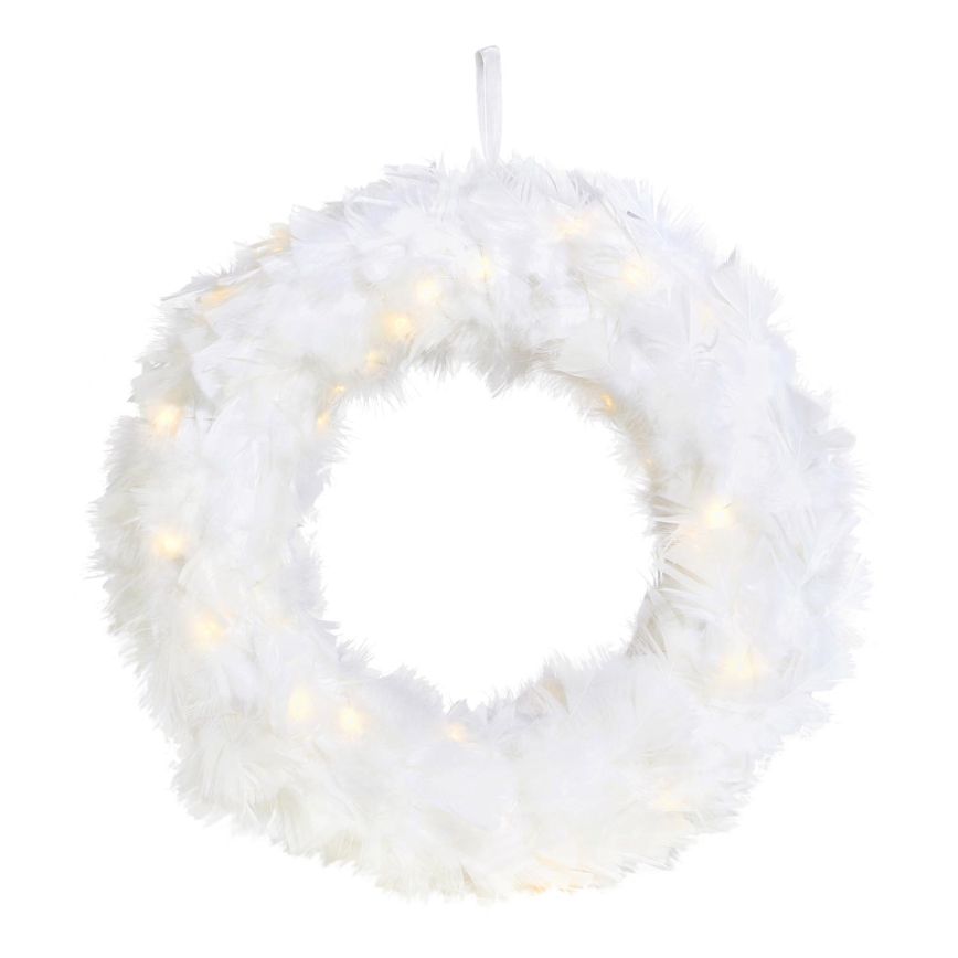 Markslöjd 705290 - LED-Weihnachtskranz FEATHER LED/1,2W/3xAA d 35 cm