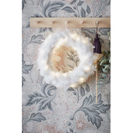 Markslöjd 705290 - LED-Weihnachtskranz FEATHER LED/1,2W/3xAA d 35 cm