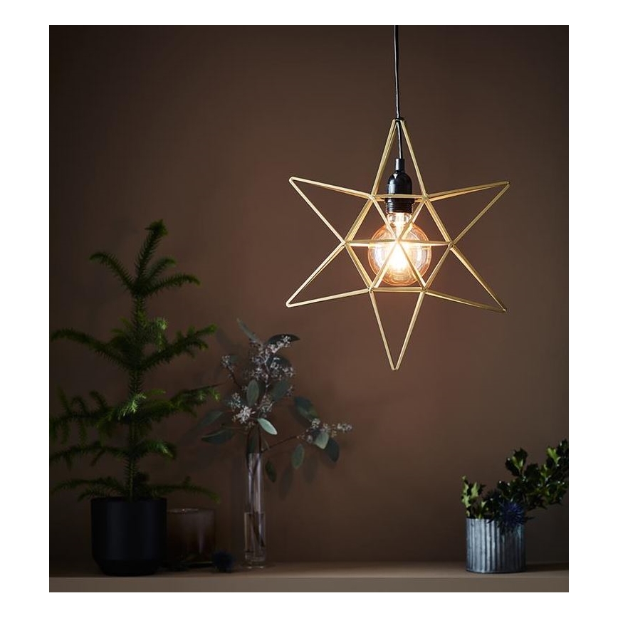 Markslöjd 705298 - Weihnachtsdekoration CONTOUR 1xE27/40W/230V golden