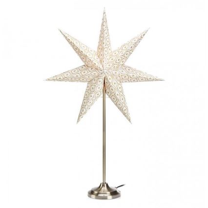 Markslöjd 705310 - Weihnachtsdekoration BAROQUE 1xE14/25W/230V 65 cm weiß/matt Chrom