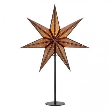 Markslöjd 705796 - Weihnachtsdekoration GLITTER 1xE14/25W/230V 65 cm bronze/schwarz