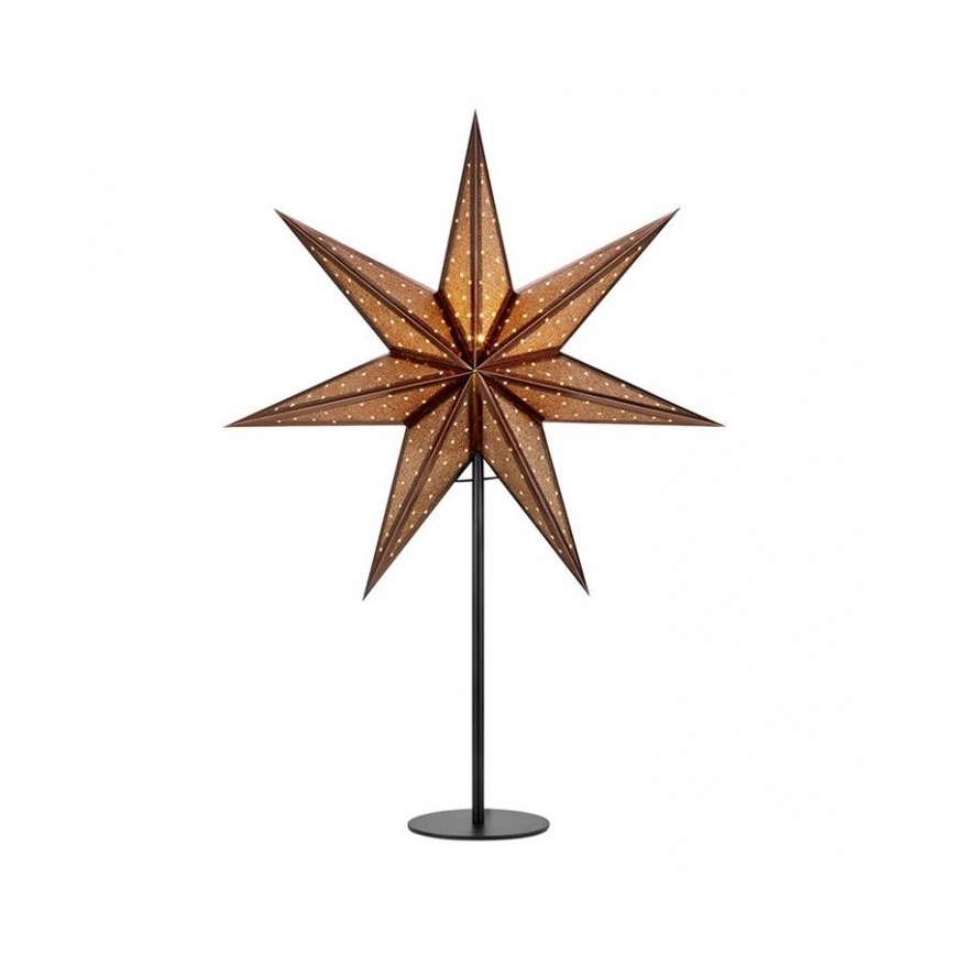 Markslöjd 705796 - Weihnachtsdekoration GLITTER 1xE14/25W/230V 65 cm bronze/schwarz