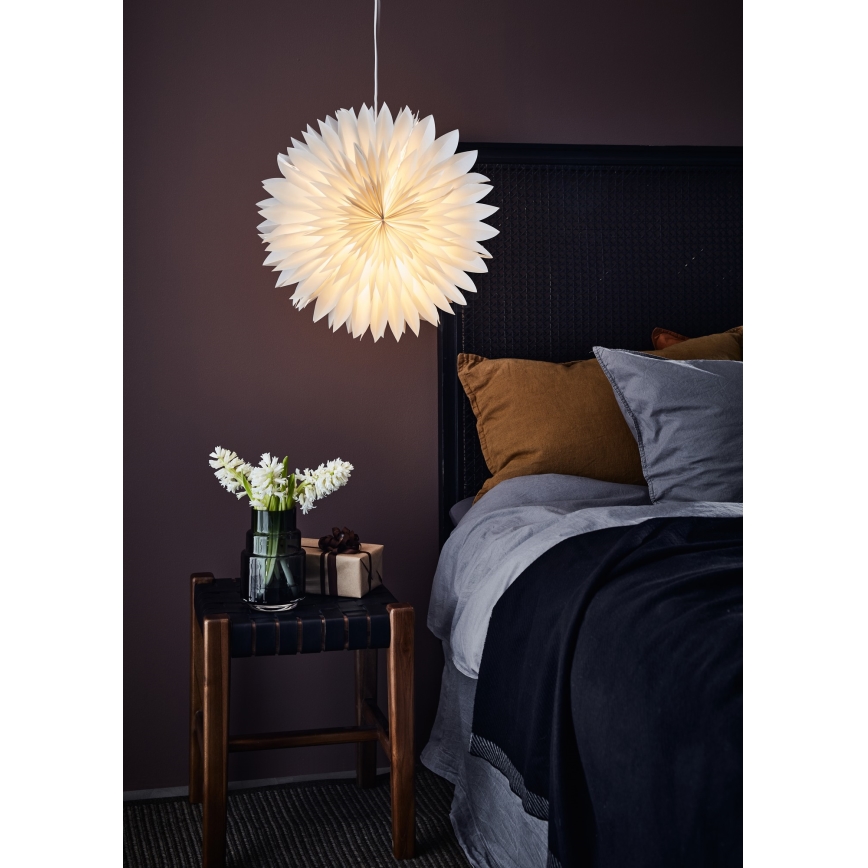 Markslöjd 705843 - Weihnachtsdekoration SOLINA 1xE14/25W/230V d 45 cm weiß