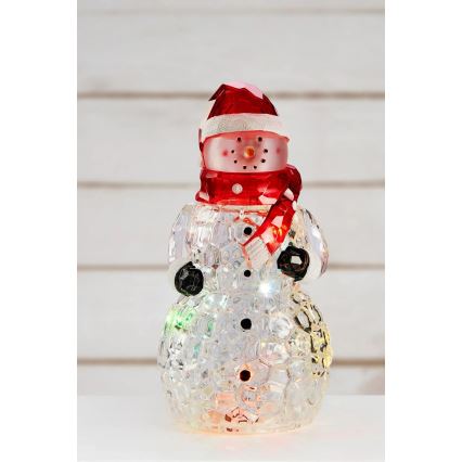 Markslöjd 706045 - LED Weihnachtsdekoration HENRY LED/0,06W/3xAAA Schneemann