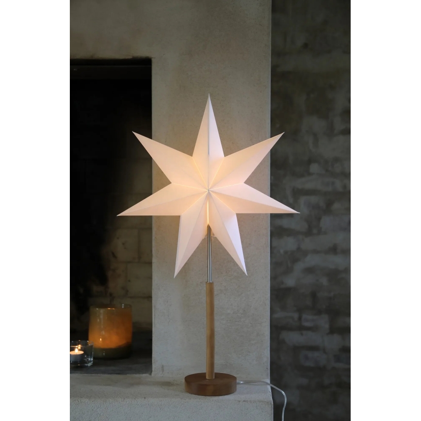 Markslöjd 706213 - Weihnachtsdekoration SPERANZA 1xE14/6W/230V Ø 45 cm Kiefer/cremefarben