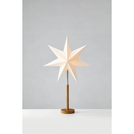 Markslöjd 706213 - Weihnachtsdekoration SPERANZA 1xE14/6W/230V Ø 45 cm Kiefer/cremefarben