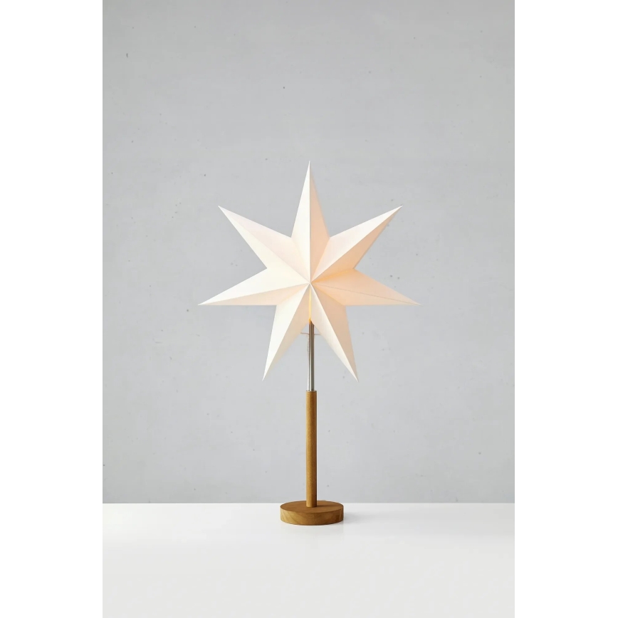 Markslöjd 706213 - Weihnachtsdekoration SPERANZA 1xE14/6W/230V Ø 45 cm Kiefer/cremefarben