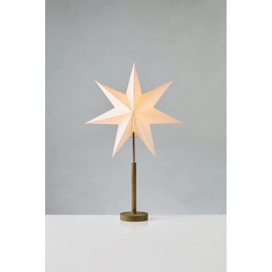 Markslöjd 706214 - Weihnachtsdekoration SPERANZA 1xE14/6W/230V Ø 45 cm Kiefer/cremefarben