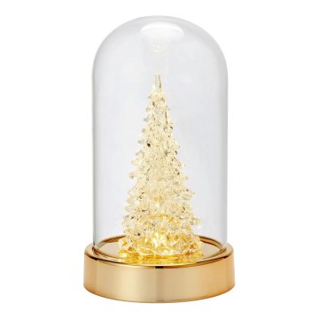 Markslöjd 706531 - LED Weihnachtsdekoration ISLA LED/0,06W/3xAA Messing/Tannenbaum