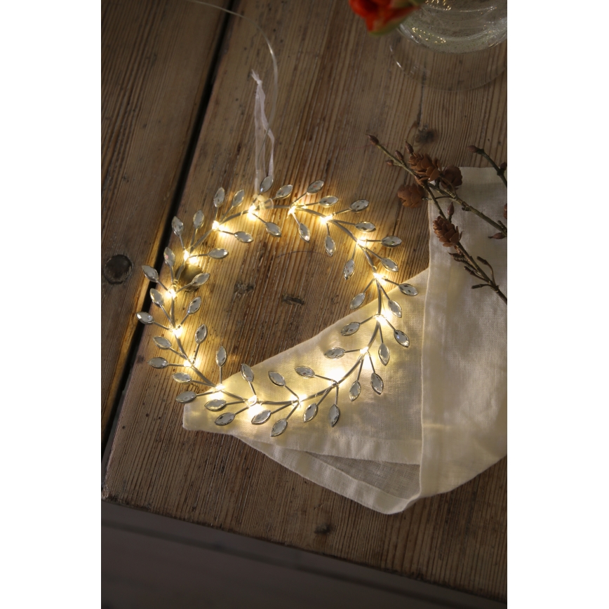 Markslöjd 706557 - LED Weihnachtsdekoration ARIA LED/3,12W/2xAA silber
