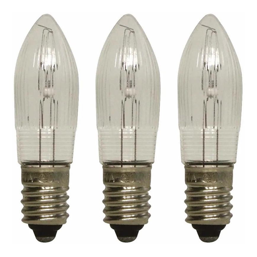 Markslöjd 8264 - SET 3x Hochleistungs- Weihnachts-Glühlampe TOPPLAMPA E10/3W/55V